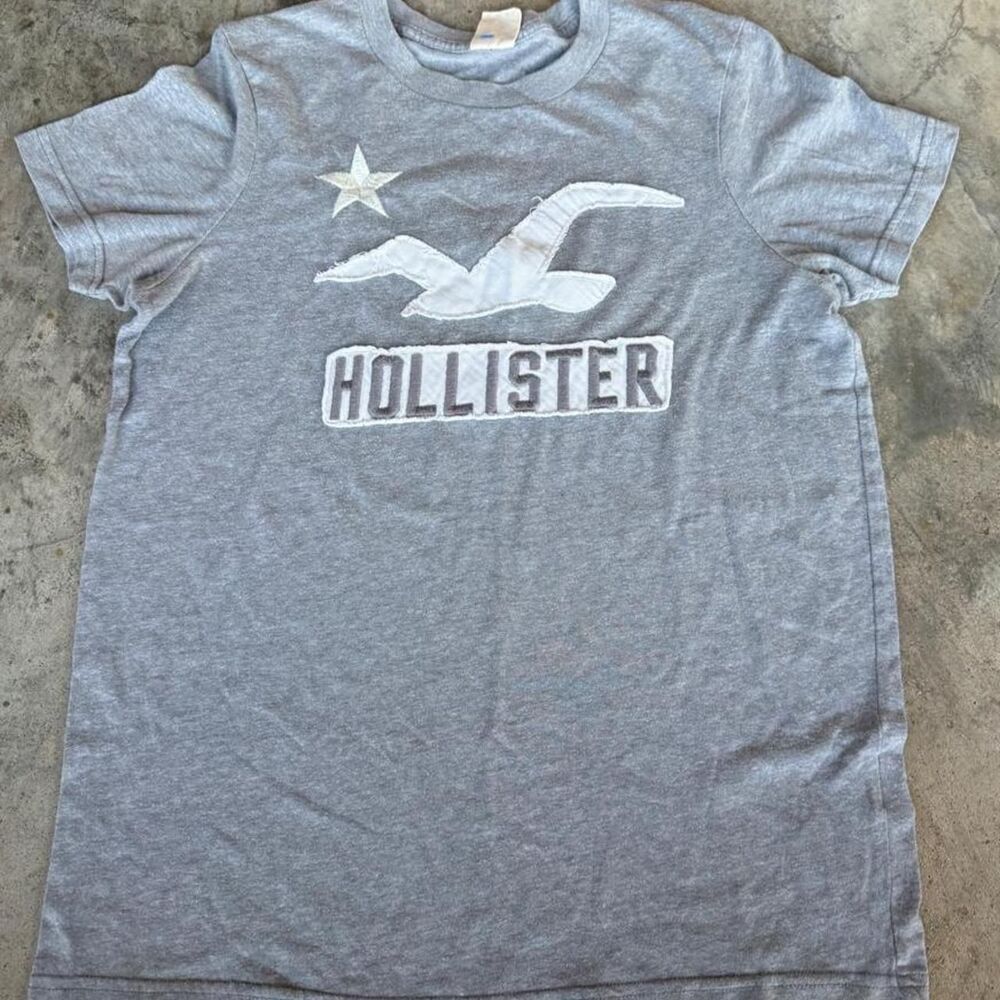 Hollister-co Men's Grey T-shirt